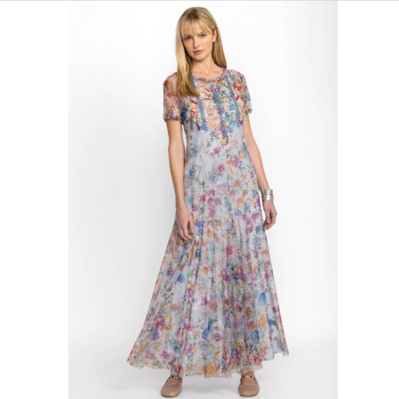 Johnny Was Floral Maxi Dress - Multicolor - Picture 1 of 12